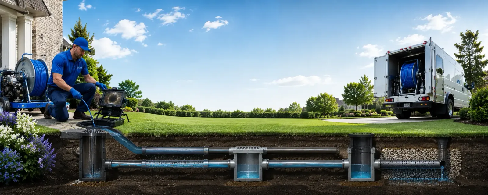 Outdoor drain cleaning information for Clintonville, PA